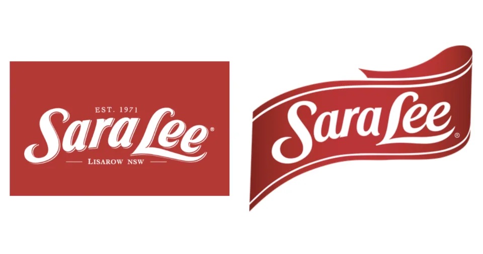 6  Sara Lee 澳洲的商標（左）以及 Sara Lee 美國的商標（右）。Sara Lee 澳洲商標會註明他們源自澳洲。.jpg.jpg