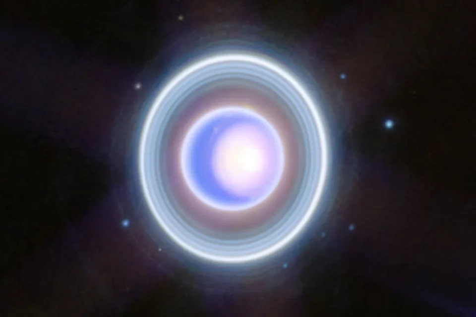NASA 公開詹姆斯韋伯太空望遠鏡拍攝「天王星」圖像.jpg