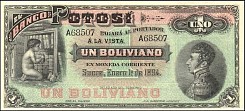 Bolivia 1894 1 Boliviano.jpg