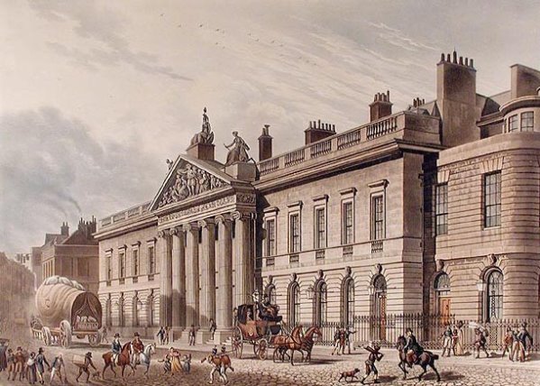 東印度公司大樓（倫敦總部, 1817年）