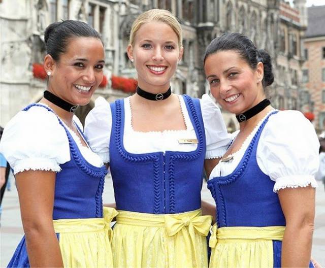20. Germany, Lufthansa, festive attire for attendants Oktoberfest Air Hostess.jpg