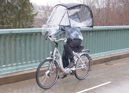 自行車頂Bicycle Roof，VELTOP車頂系統，專為自行車人在壞天氣中行駛而設計。