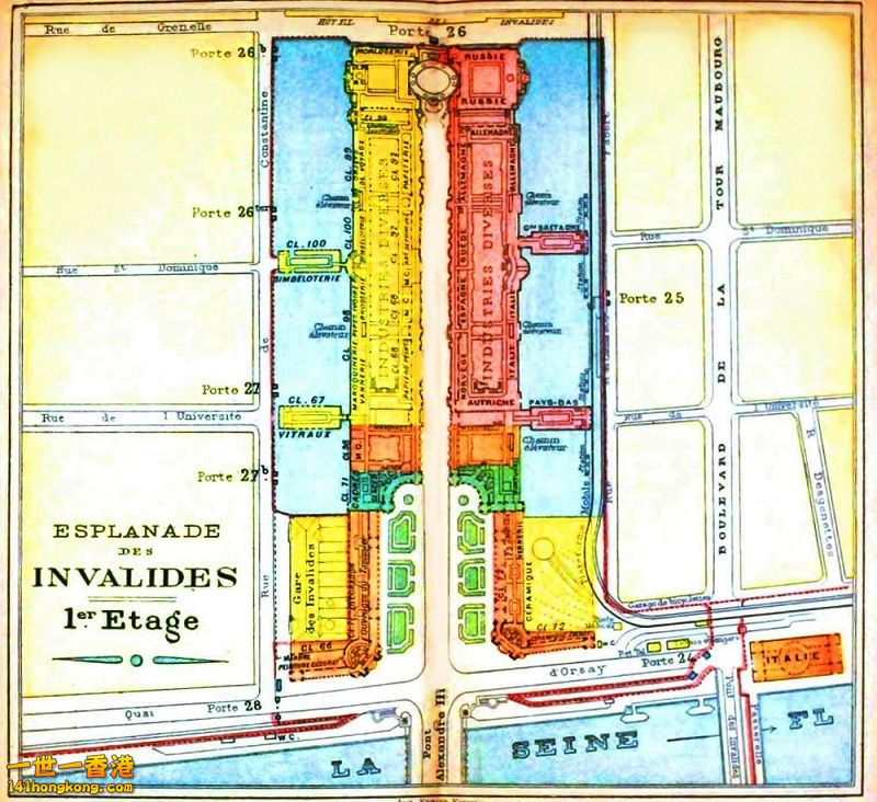 Geopolitical - Map - Europe - Paris Exposition 1900 Invalides 1em.jpg