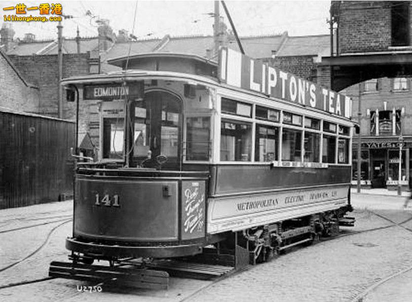 Class E (Brush) Metropolitan Electric Tramways single deck tram no 141- 1922.jpg