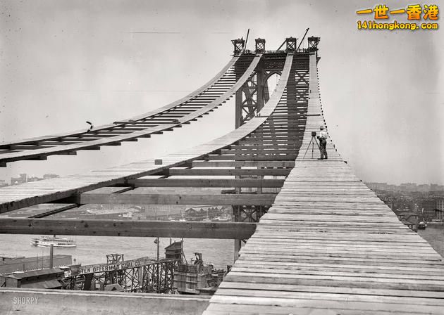 1908年的建設 曼哈頓大橋 Manhattan Bridge.jpg