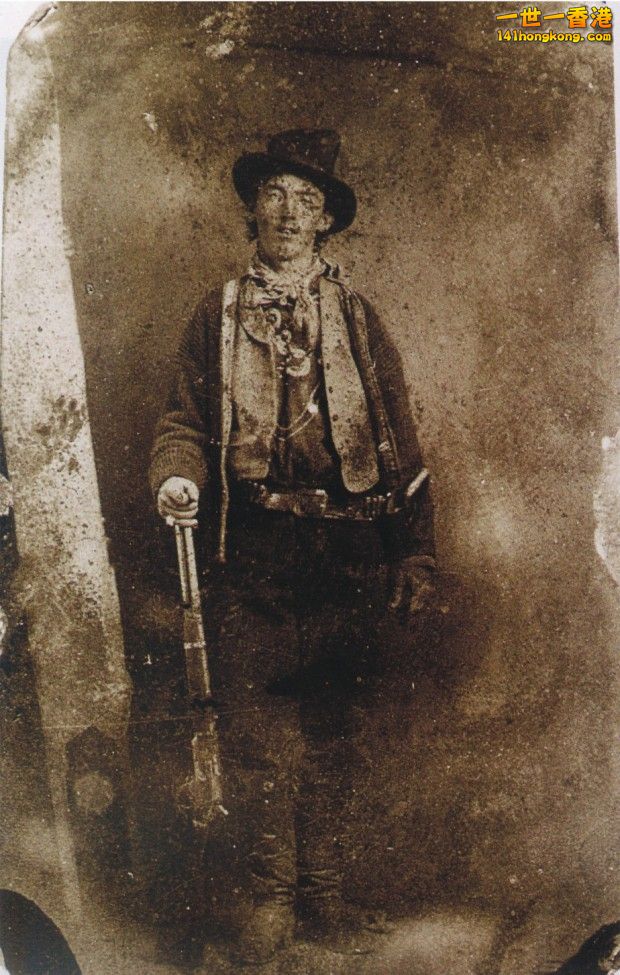 唯一已知的認證照片，Billy the Kid 約。1879.jpg