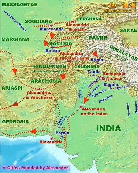 入侵印度之戰的戰區與路線圖.jpg