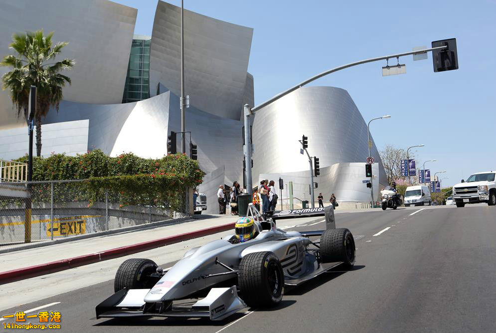 Formula E Car Disney Hall LA.jpg