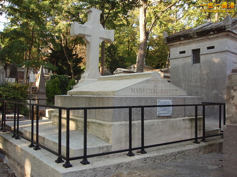 Tomb of Marshal Davout at Pere Lachaise in Paris.jpg