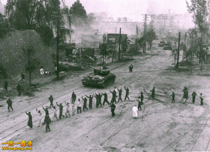 American M26 Pershing tanks in downtown Seoul during the Second Battle of Seoul.jpg
