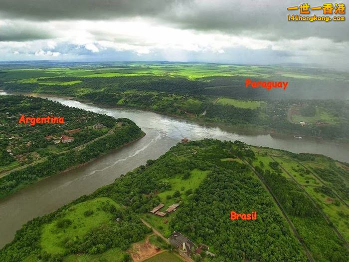 Argentina  阿根廷 - Paraguay  巴拉圭   - Brazil  巴西  Country Border.jpeg