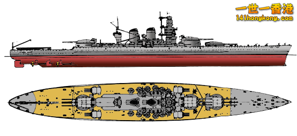 Line-drawing of the Littorio class.png