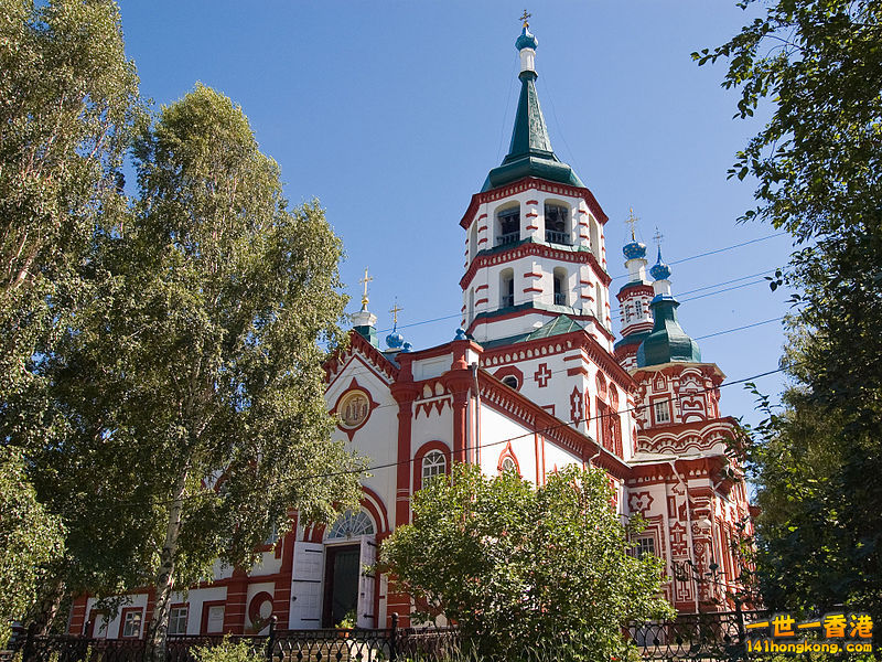 The Church of the Cross (1747-60) is a pinnacle of the Siberian Baroque architecture.jpg