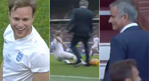 Jose Mourinho Runs Onto The Pitch & Takes Out Olly Murs.jpg