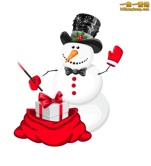 Christmas_Snowman_Magician_PNG_Clipart.png