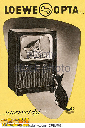 advertising-broadcast-loewe-opta-promotional-leaflet-for-the-new-tv-cpnjm9.jpg