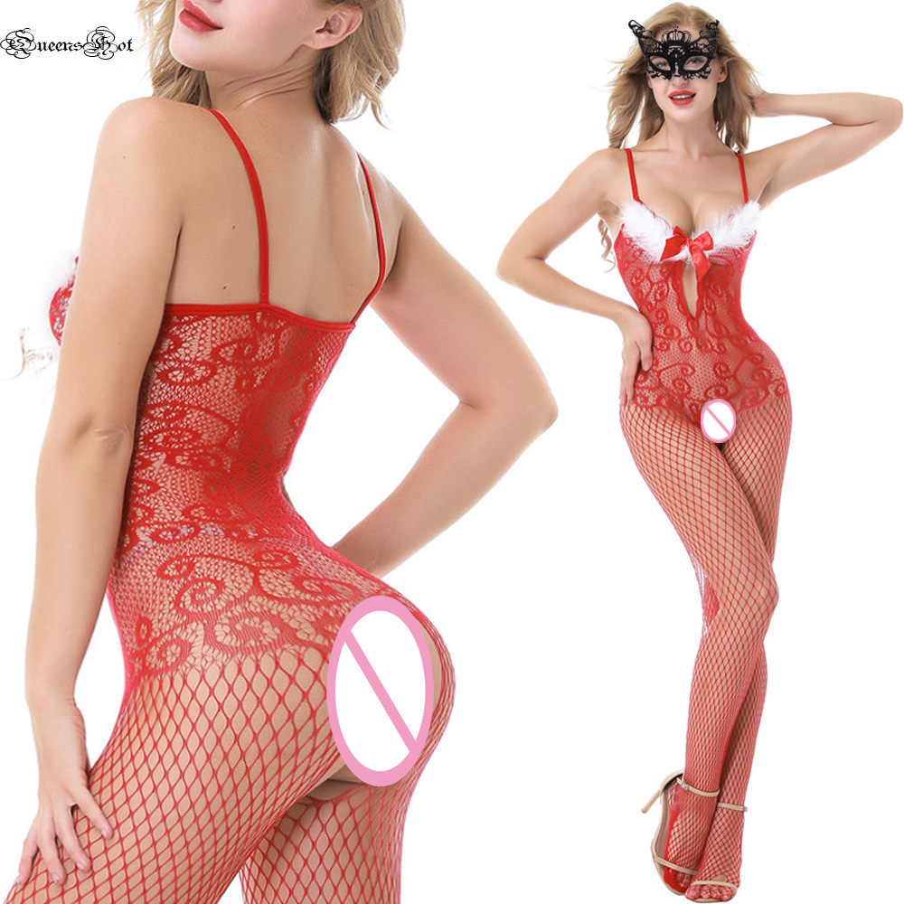Erotic-Sexy-Hot-Feather-Fishnet-Lingerie-Babydoll-Teddy-Bodysuit-Latex-Catsuit-S.jpg