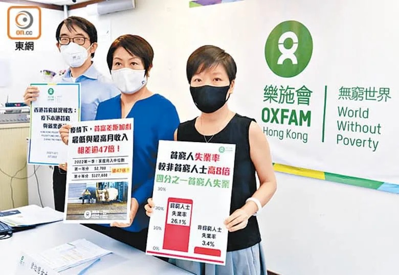 4  疫情下經濟及民生皆不濟，樂施會揭示香港貧富差距愈來愈嚴重，右為黃碩紅。.jpg.jpg