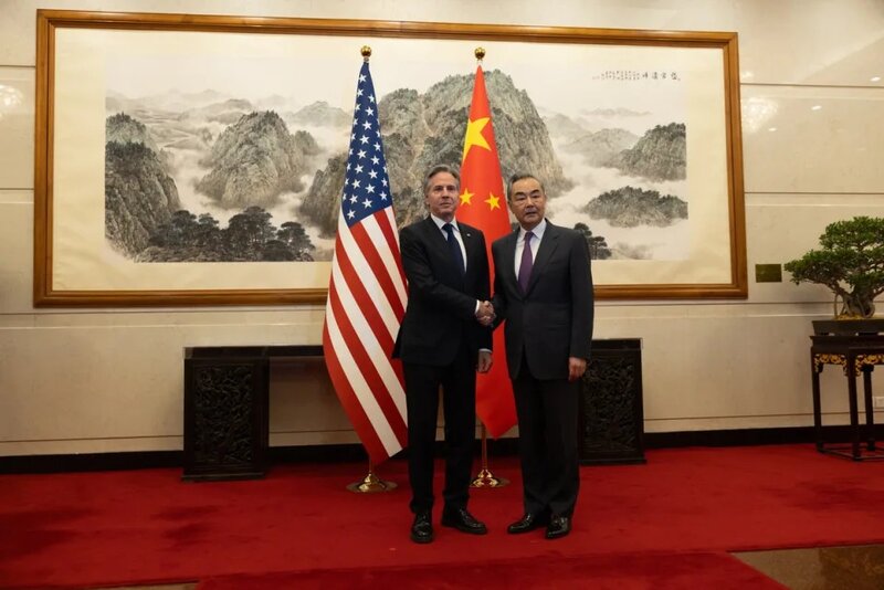 1 美國國務卿布林肯今日（26 日）在北京釣魚台國賓館與中國外交部部長王毅會晤。.jpg