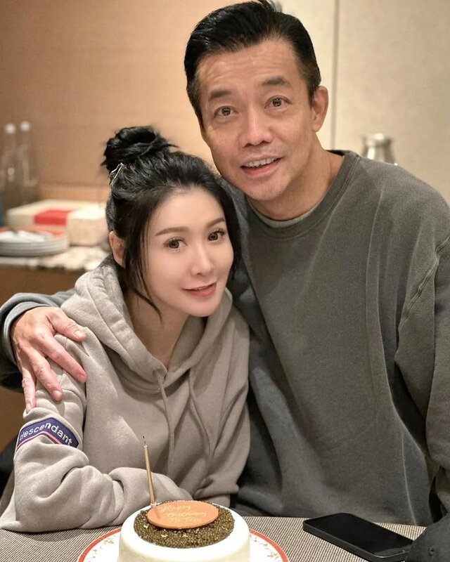 4 Monique為丈夫慶祝生日時吃魚子醬蛋糕，曾成為網民熱話。.jpg
