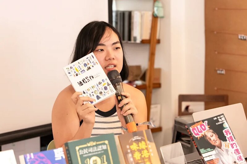 4 廖詠怡指自己曾參加台灣和首爾的書展，指當地政府對獨立書商的支持度大。.jpg