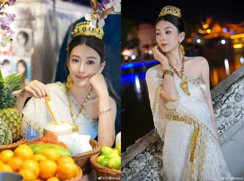 方媛挺孕肚出遊！穿傣族服美如「壁畫女神」 郭富城寵妻再升級：無限額黑卡任刷​.jpg